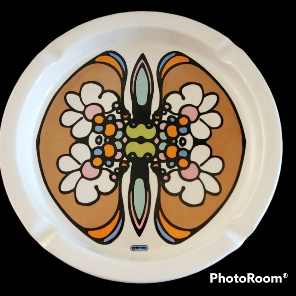 Peter Max Iroquois Ashtray Butterfly